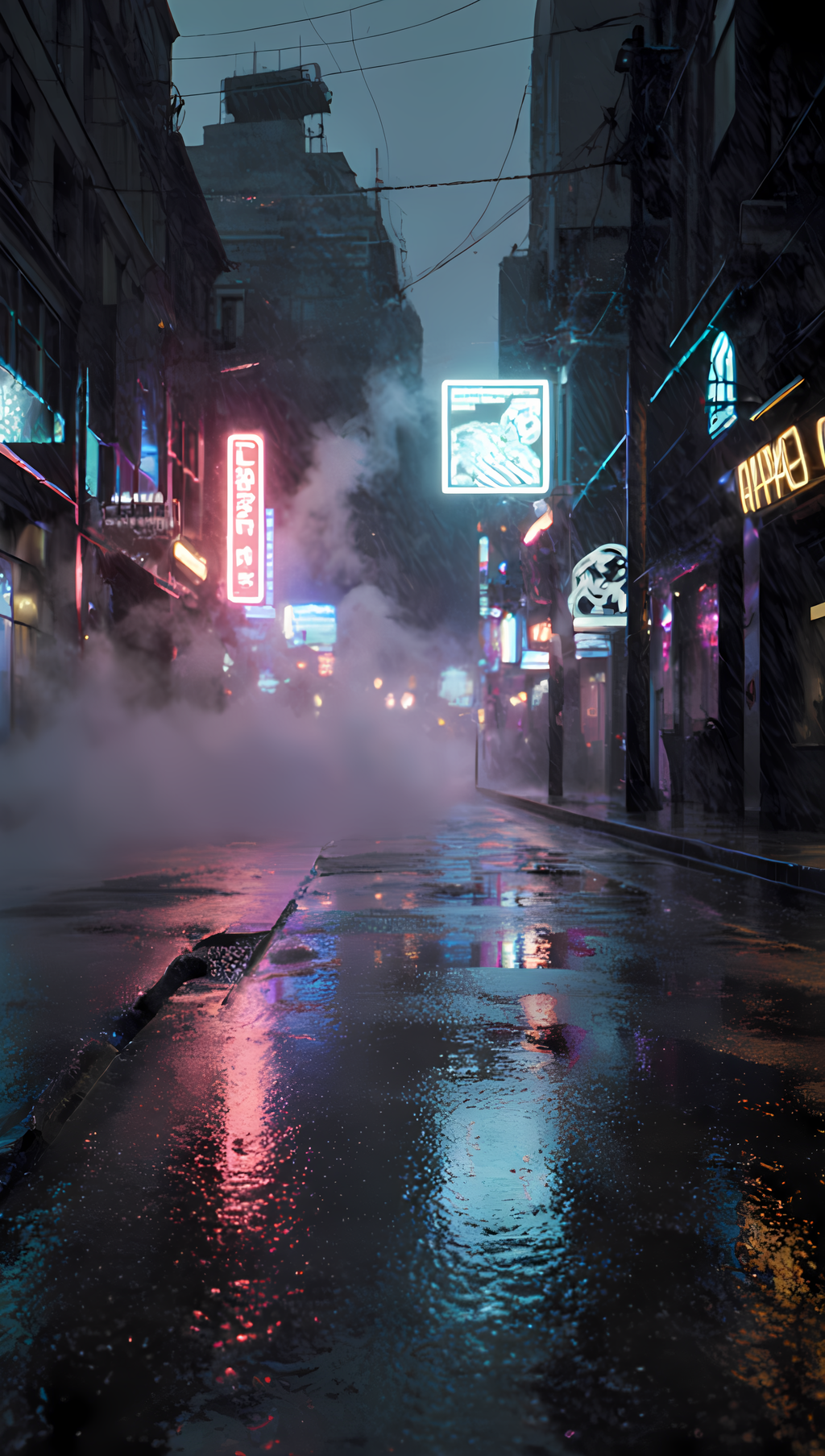 Cyberpunk City 4K Phone Wallpaper Pack